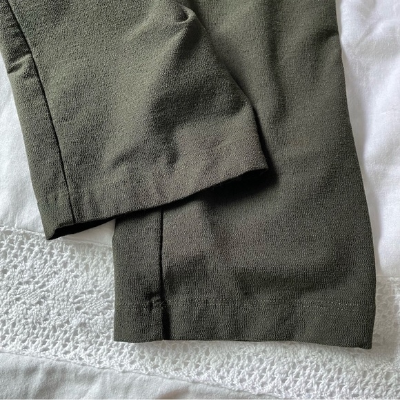 Eileen Fisher XS Olive crepe slim leg pants green - Picture 8 of 8